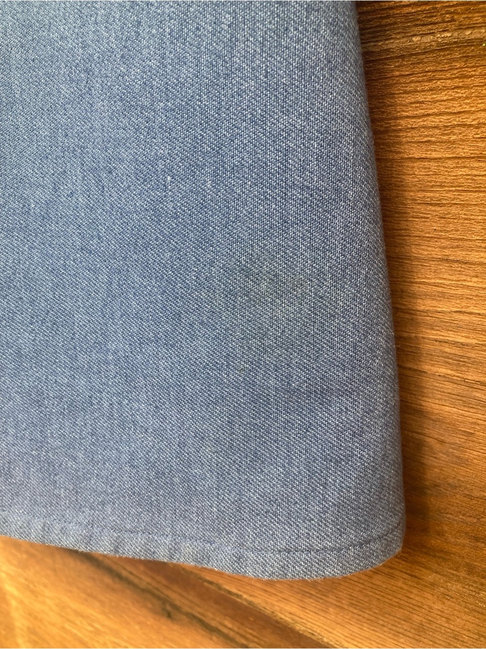 Denim A-Line Wrap Skirt with Pocket - Picture 12 of 12